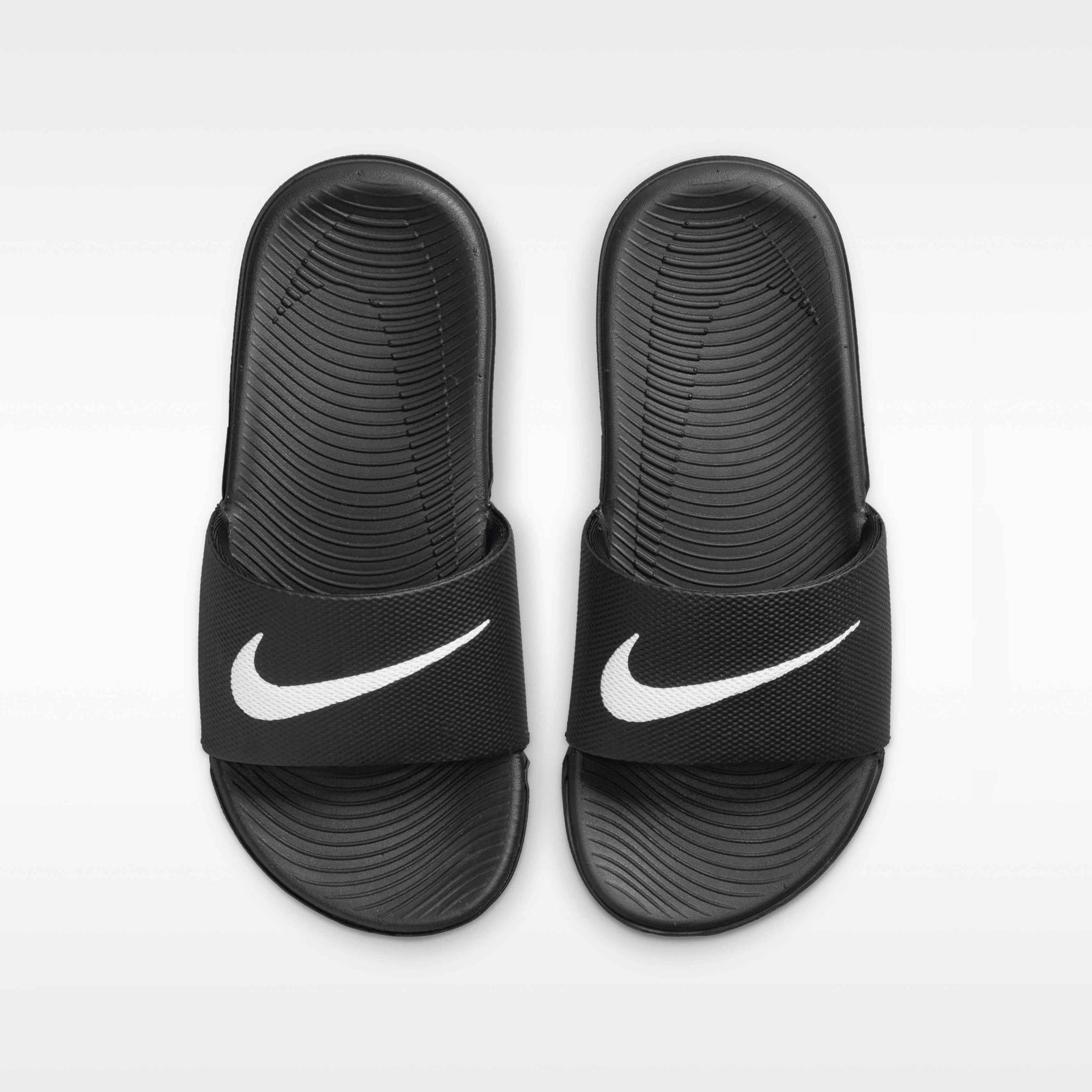 Nike Kawa Younger/Older Kids' Slides - Black/White - Image 5