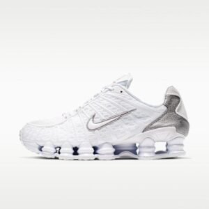 Nike Shox TL Men's Shoes - White/Metallic Silver/Max Orange/White
