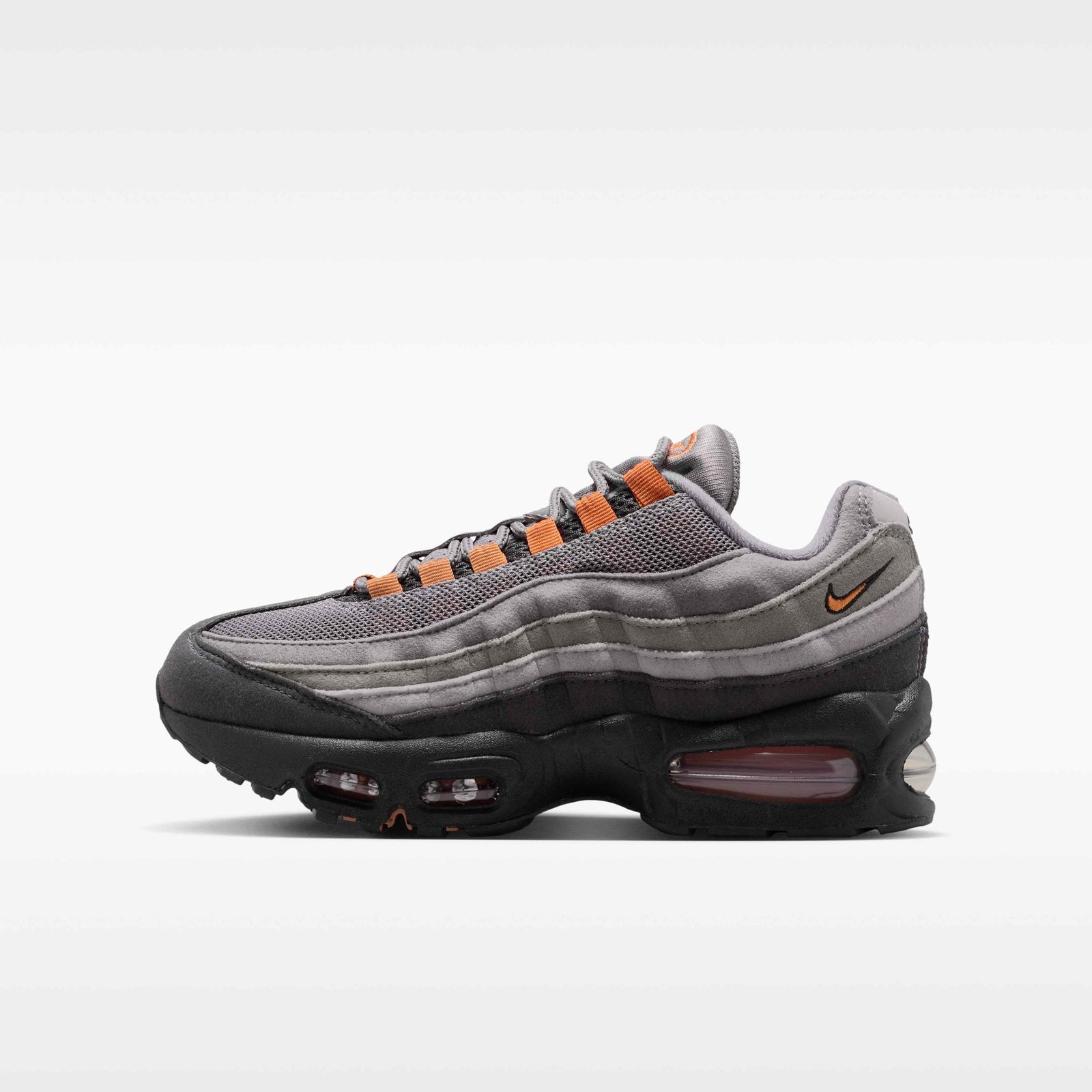 Nike Air Max 95 Big Bubble Older Kids' Shoes - Pencil Point/Anthracite/Light Charcoal/Hot Curry