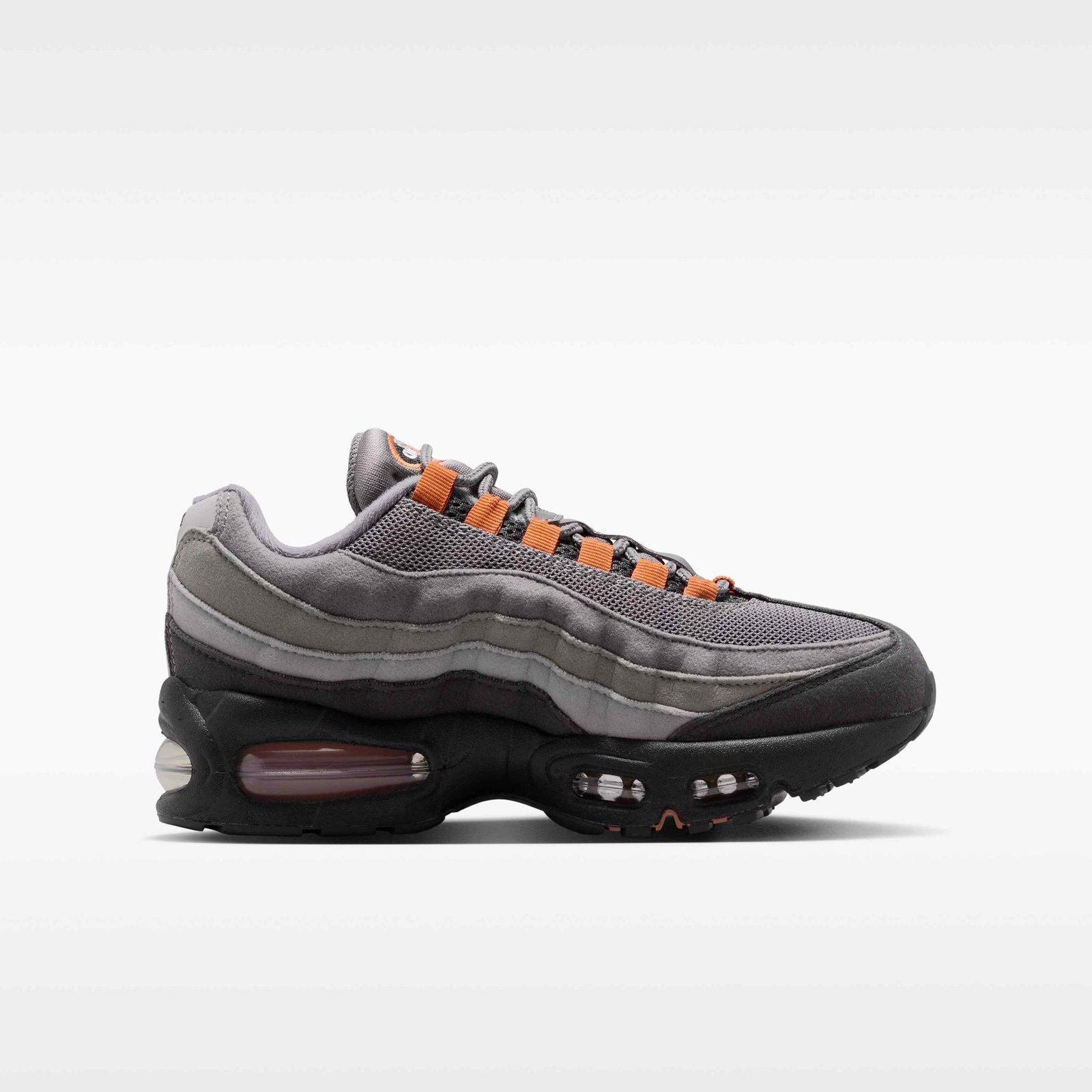 Nike Air Max 95 Big Bubble Older Kids' Shoes - Pencil Point/Anthracite/Light Charcoal/Hot Curry - Image 3