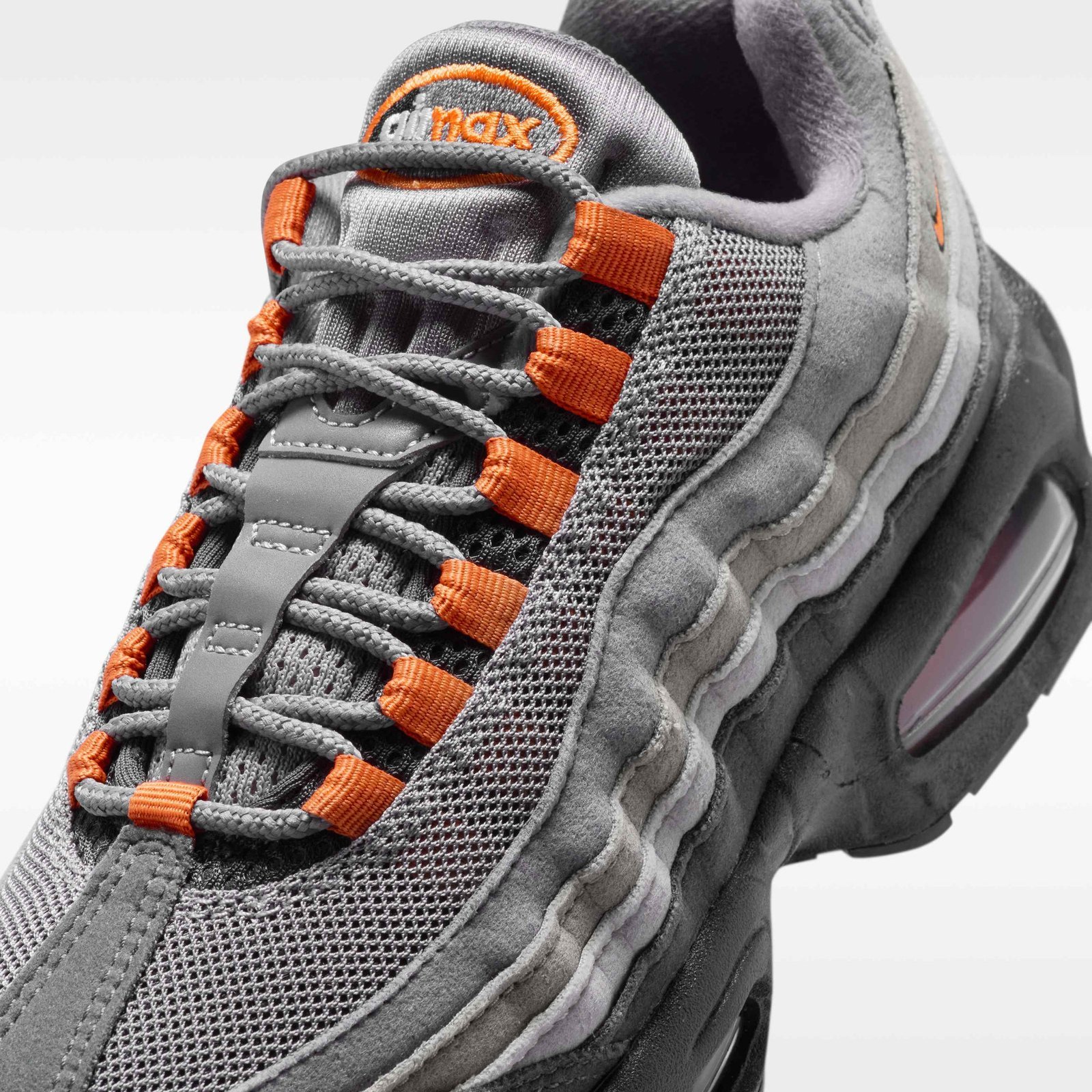 Nike Air Max 95 Big Bubble Older Kids' Shoes - Pencil Point/Anthracite/Light Charcoal/Hot Curry - Image 7