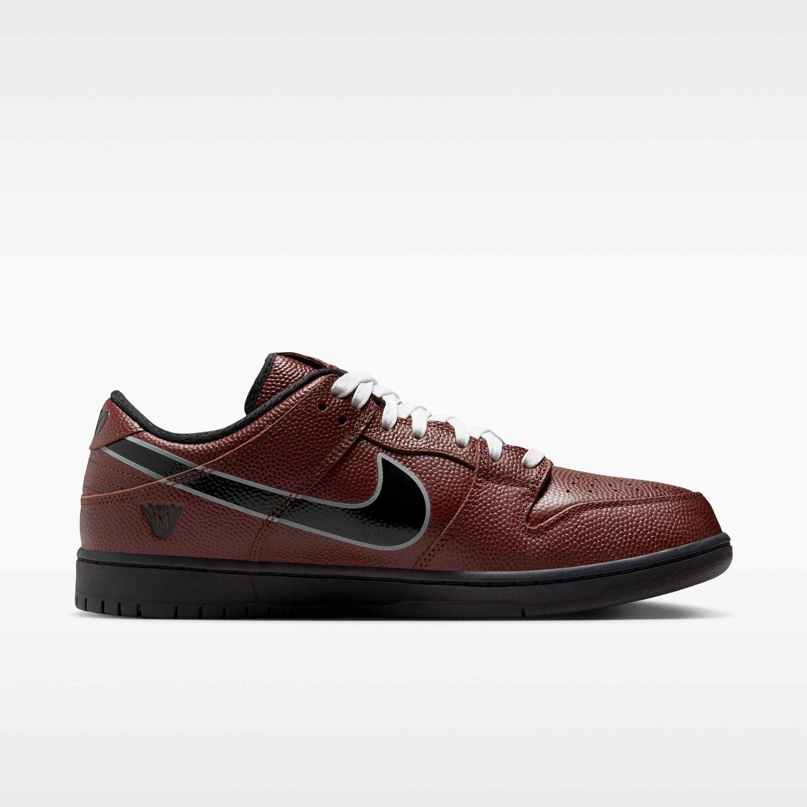 Nike SB Dunk Low Pro Skate Shoes - Dark Pony/Silver/White/Black - Image 3