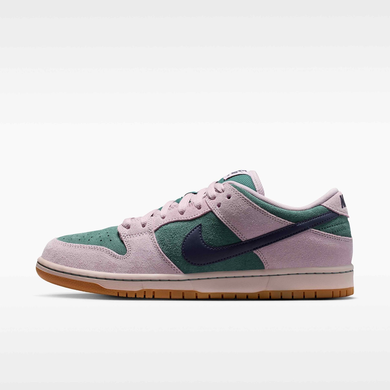 Nike SB Dunk Low Pro Skate Shoes - Mineral Slate/Particle Rose/Silt Red/Dark Raisin