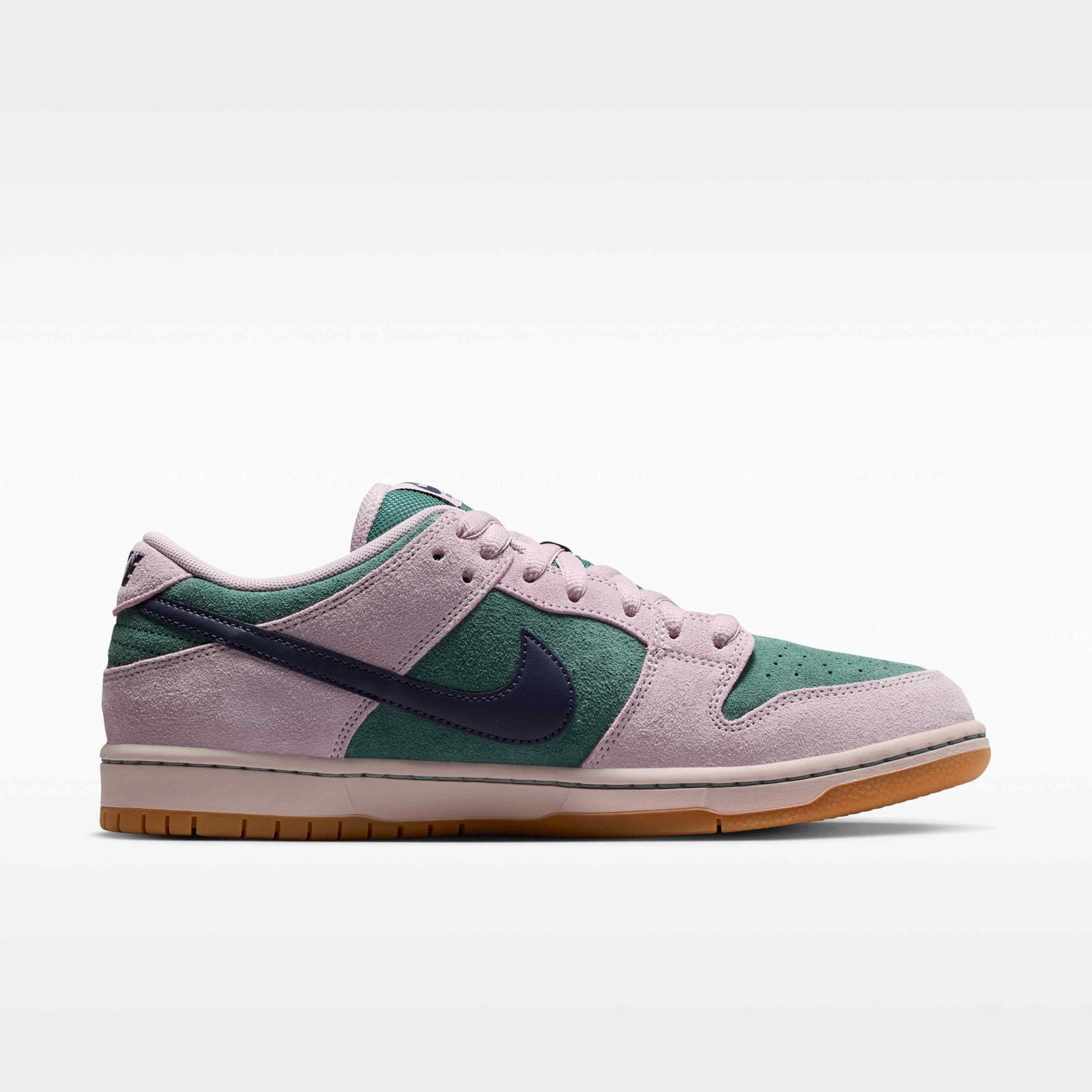 Nike SB Dunk Low Pro Skate Shoes - Mineral Slate/Particle Rose/Silt Red/Dark Raisin - Image 3