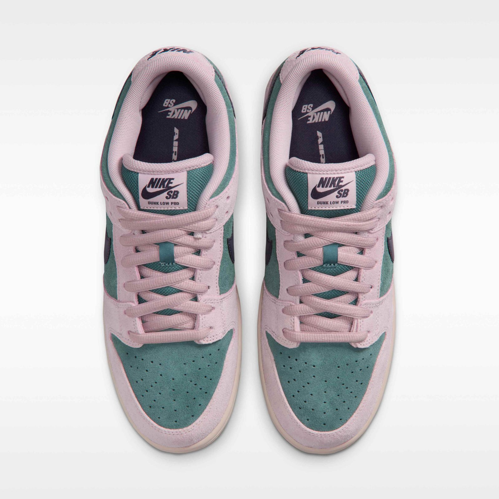Nike SB Dunk Low Pro Skate Shoes - Mineral Slate/Particle Rose/Silt Red/Dark Raisin - Image 4