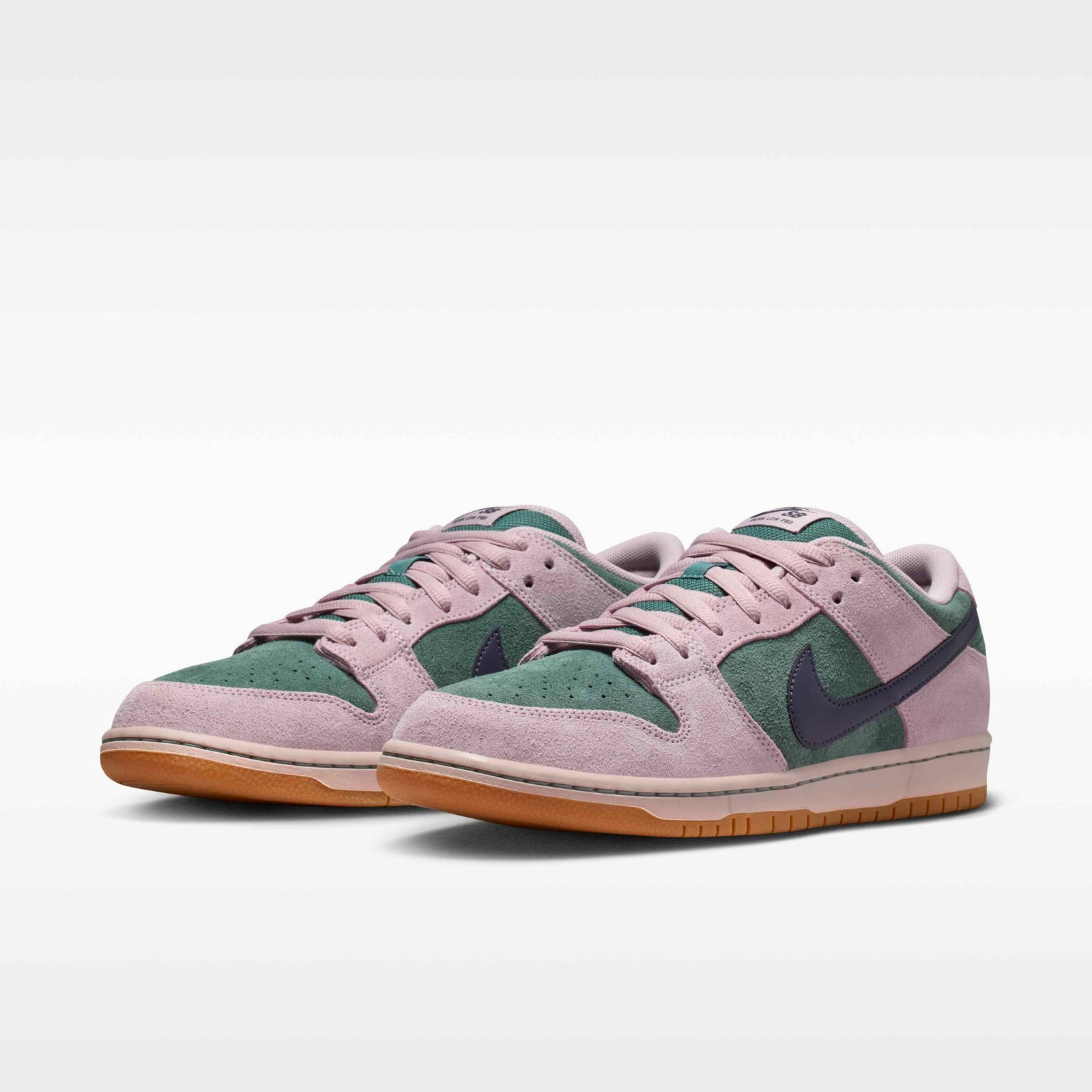 Nike SB Dunk Low Pro Skate Shoes - Mineral Slate/Particle Rose/Silt Red/Dark Raisin - Image 5