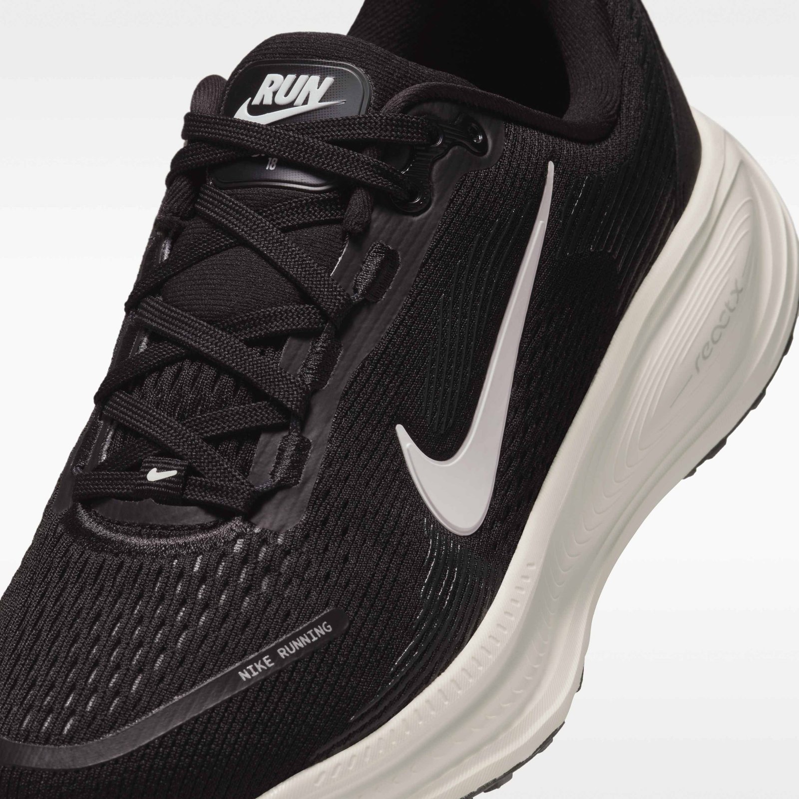 Nike Vomero 18 Older Kids' Road Running Shoes - Black/Coconut Milk/Iron Ore/Summit White - Image 7