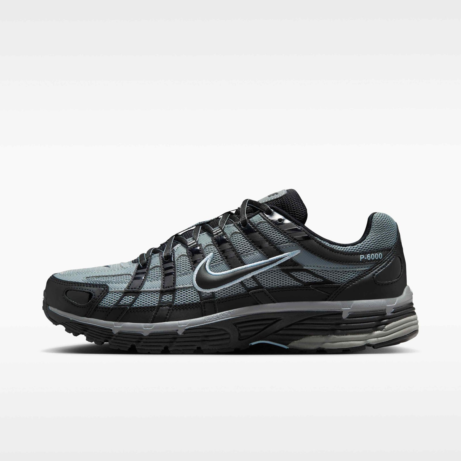 Nike P-6000 Tech Men's Shoes - Black/Cool Grey/Celestine Blue/Black