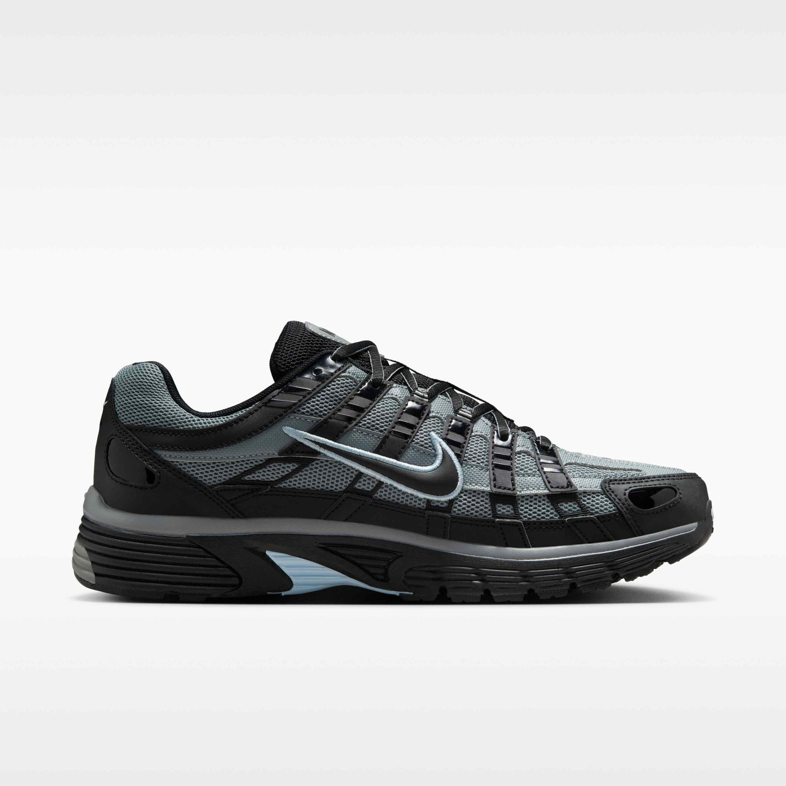 Nike P-6000 Tech Men's Shoes - Black/Cool Grey/Celestine Blue/Black - Image 3