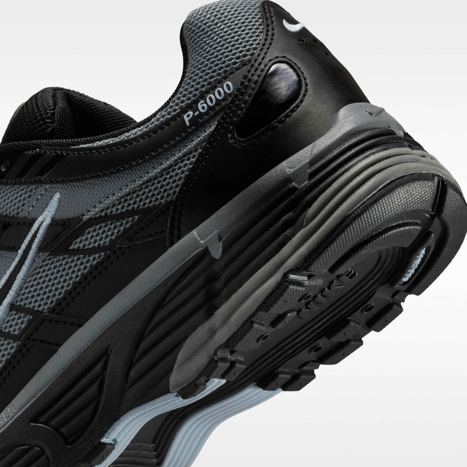 Nike P-6000 Tech Men's Shoes - Black/Cool Grey/Celestine Blue/Black - Image 8