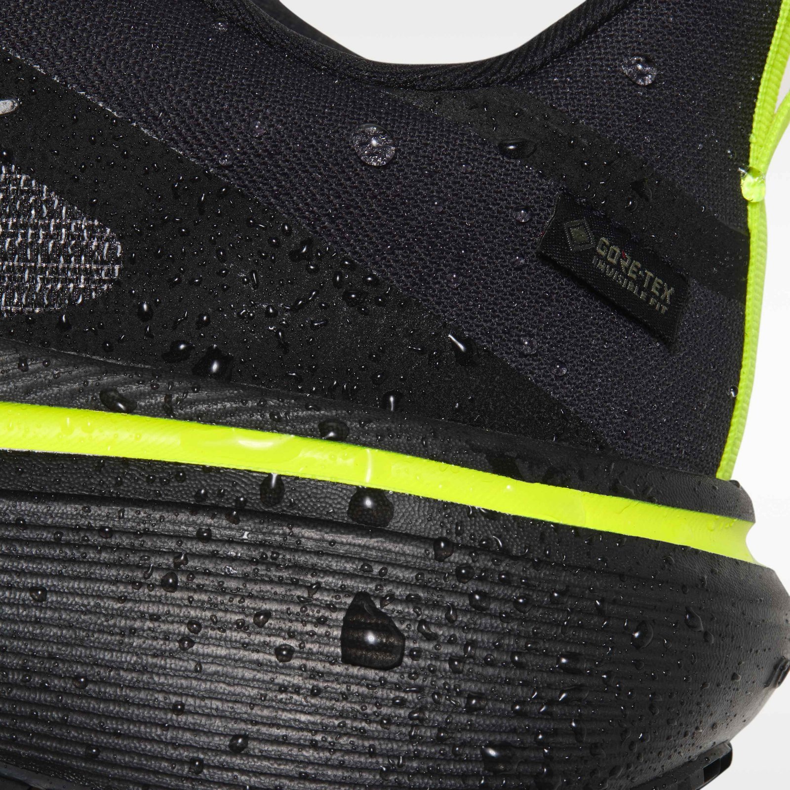 Nike Pegasus 42 GORE-TEX Men's Waterproof Road-Running Shoes - Black/Lemon Venom/Metallic Dark Grey - Image 10