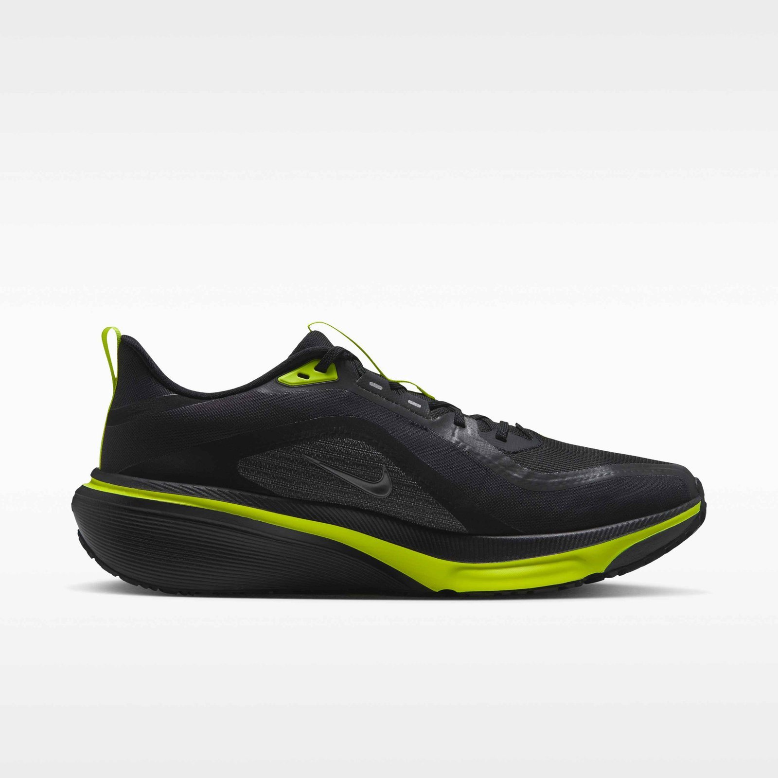 Nike Pegasus 42 GORE-TEX Men's Waterproof Road-Running Shoes - Black/Lemon Venom/Metallic Dark Grey - Image 3