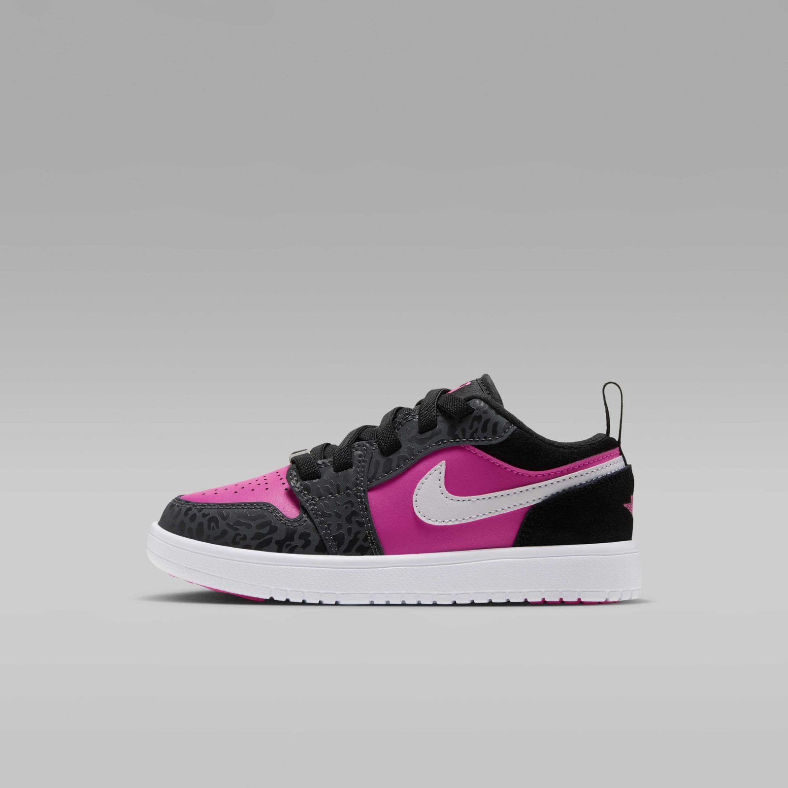 Jordan 1 Low Alt SE Younger Kids' Shoes - Black/Anthracite/White/Laser Fuchsia