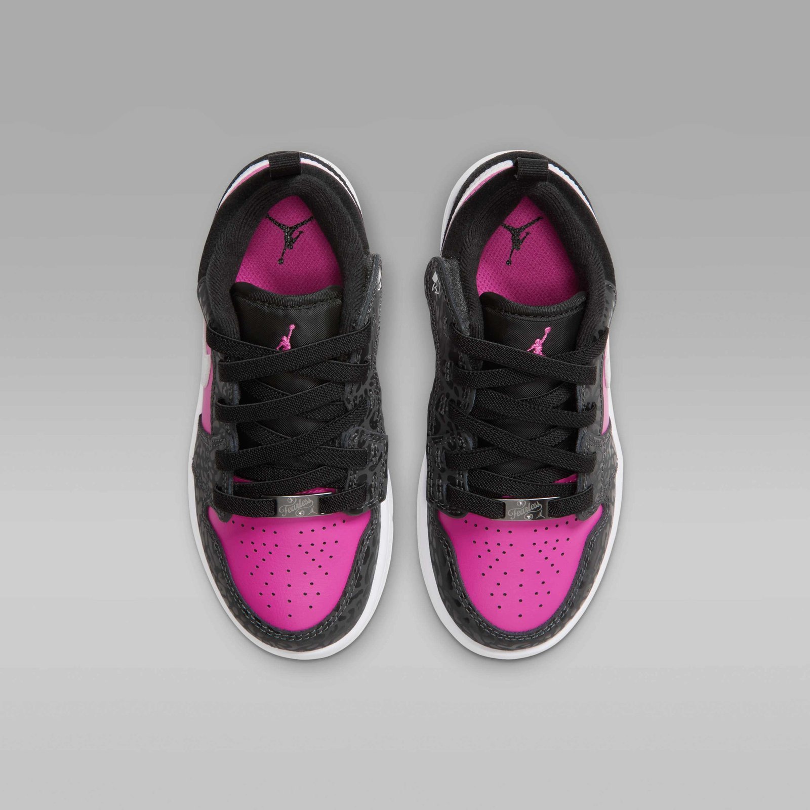 Jordan 1 Low Alt SE Younger Kids' Shoes - Black/Anthracite/White/Laser Fuchsia - Image 4