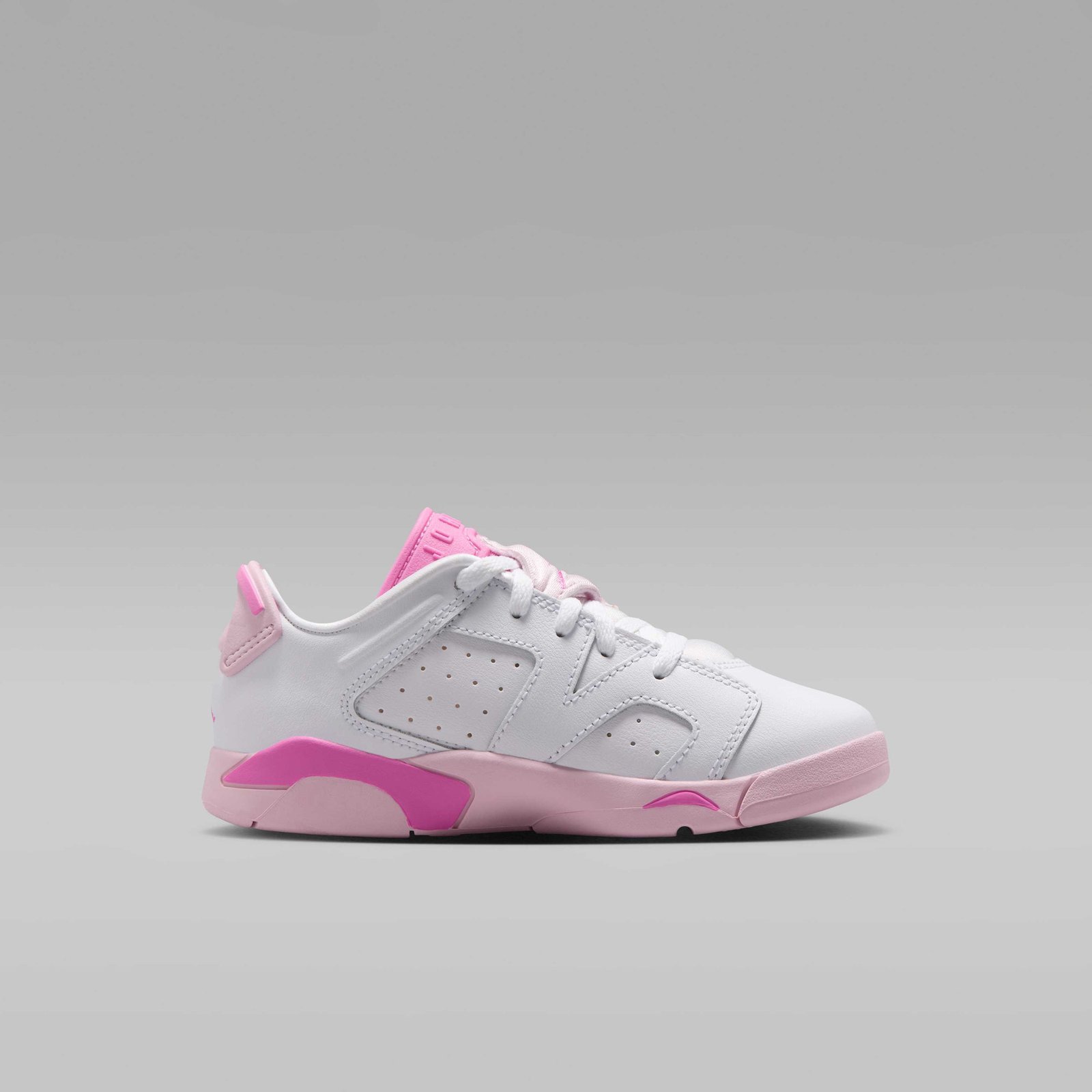 Jordan 6 Retro Low Younger Kids' Shoes - White/Pink Foam/Playful Pink - Image 3