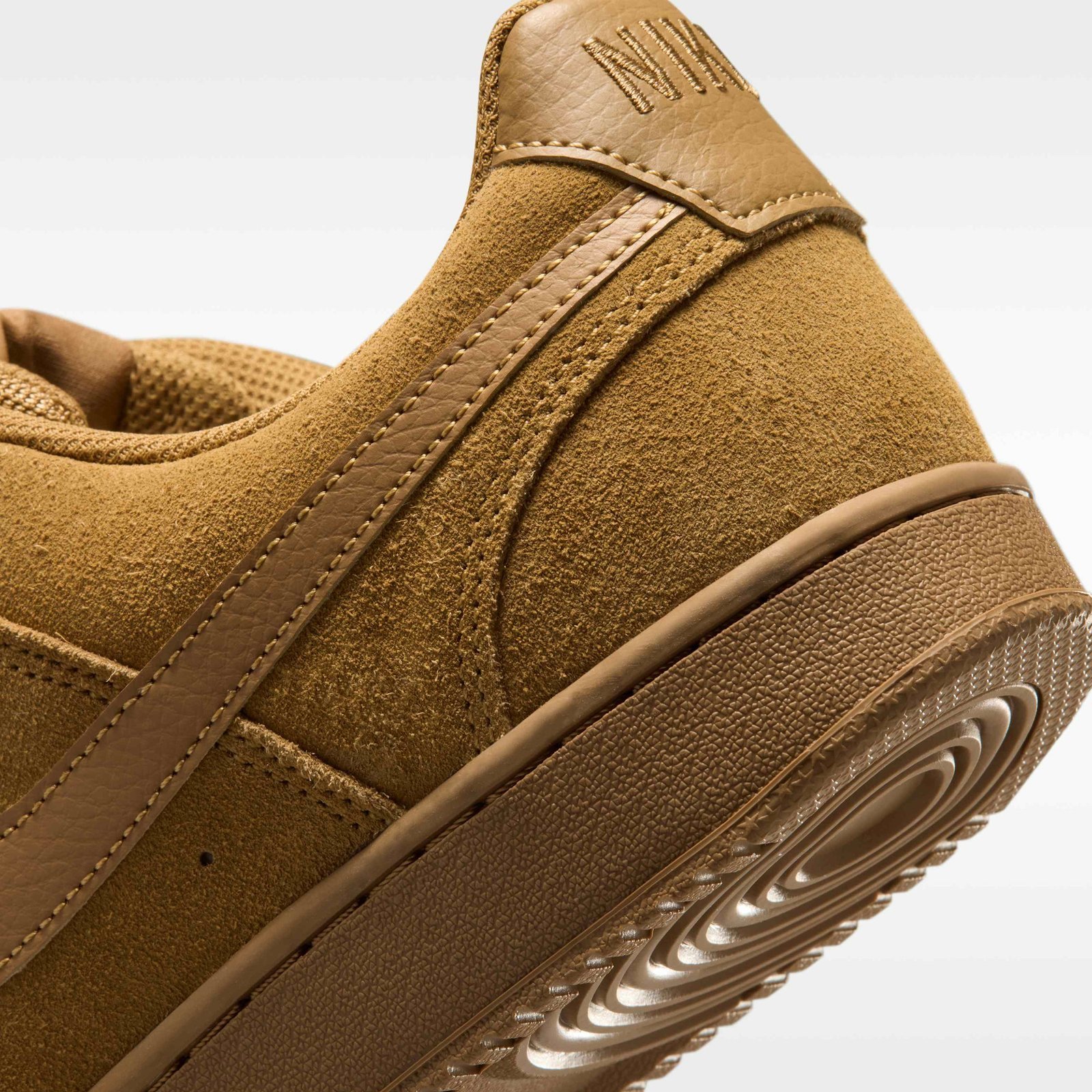 Nike Court Vision Low Suede Premium Men's Shoes - Wheat/Flax/Wheat - Image 8