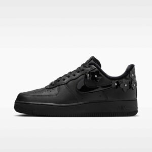 Nike Air Force 1 '07 'Florette' Women's Shoes - Black/Off-Noir/Metallic Silver/Black