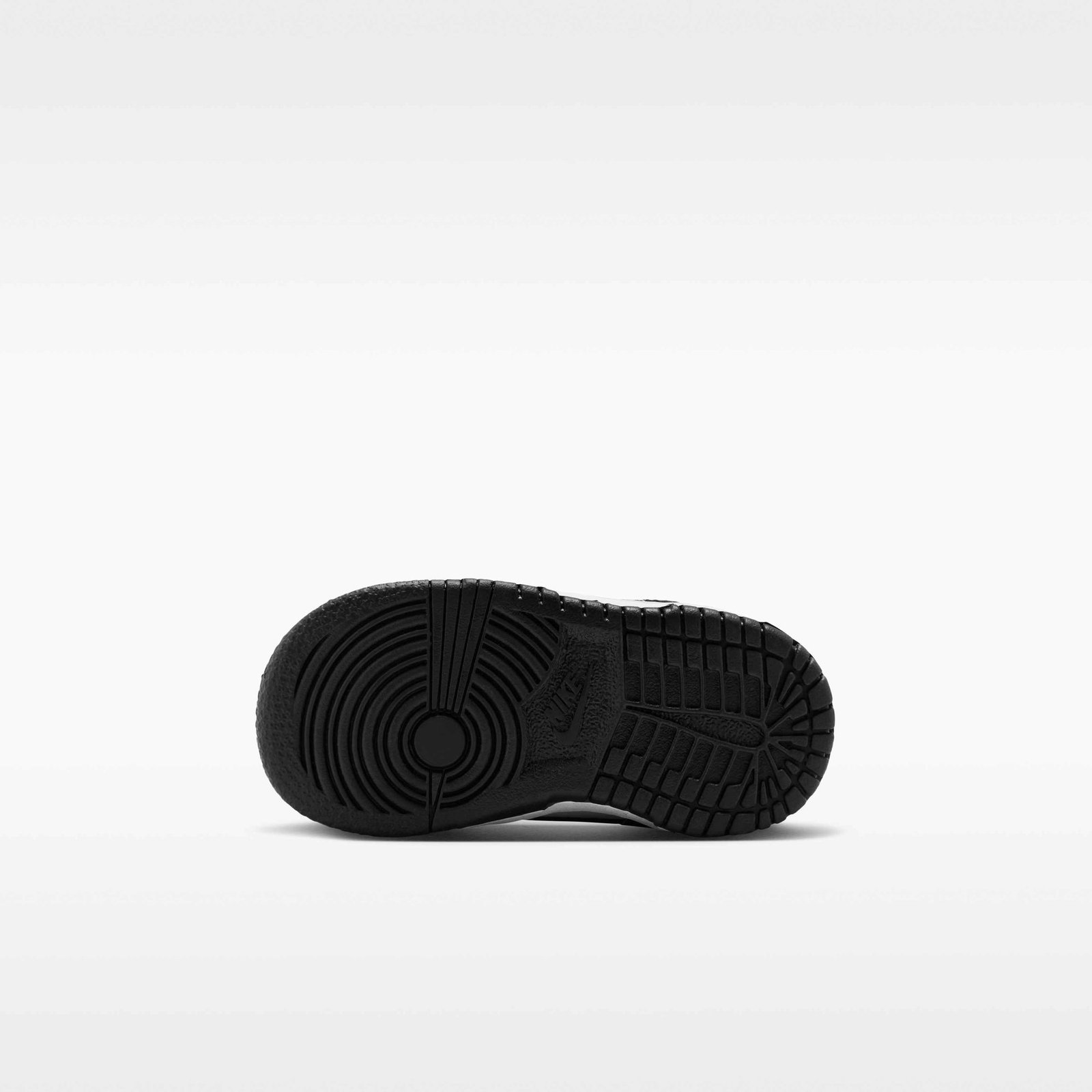 Nike Dunk Low Baby/Toddler Shoes - White/White/Black - Image 2