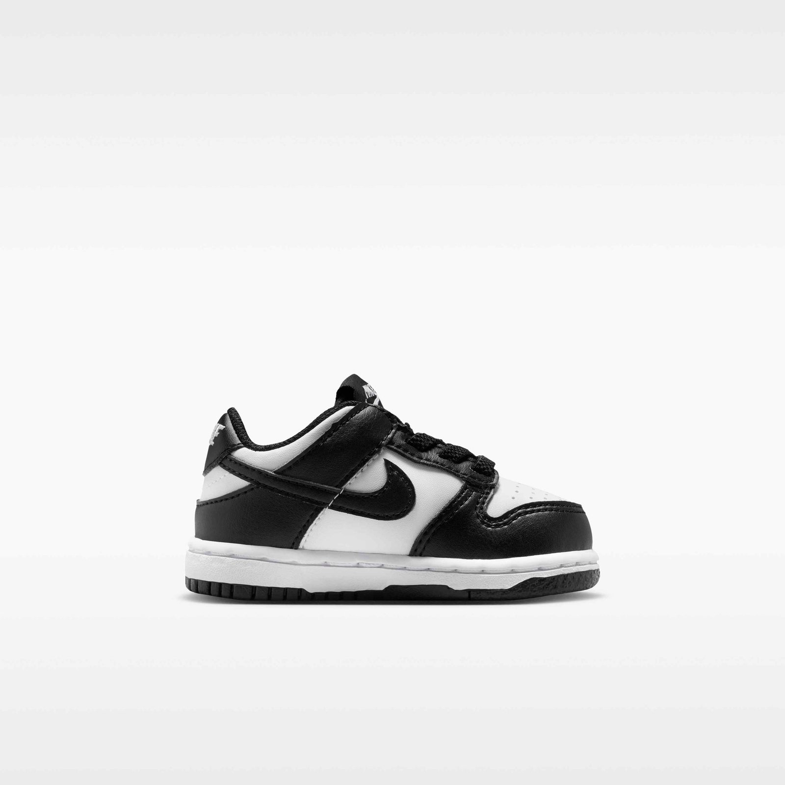 Nike Dunk Low Baby/Toddler Shoes - White/White/Black - Image 3