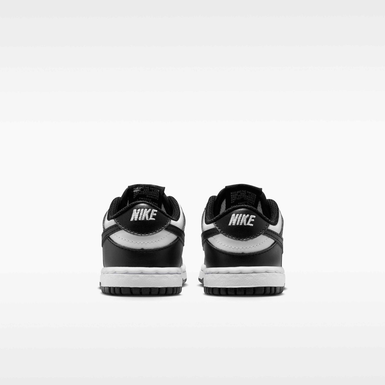 Nike Dunk Low Baby/Toddler Shoes - White/White/Black - Image 6