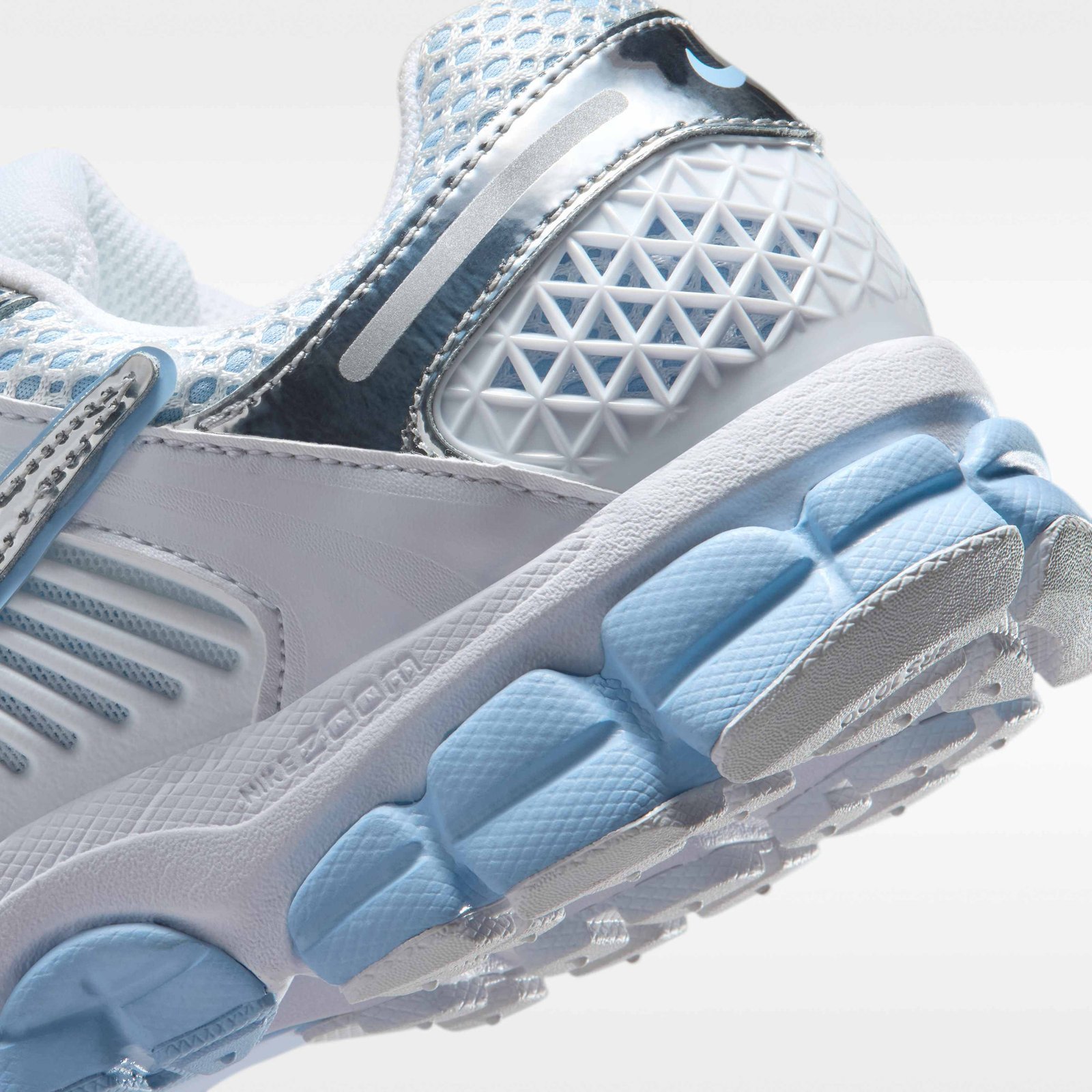 Nike Zoom Vomero 5 Women's Shoes - White/Aluminium/Football Grey/Metallic Silver - Image 8