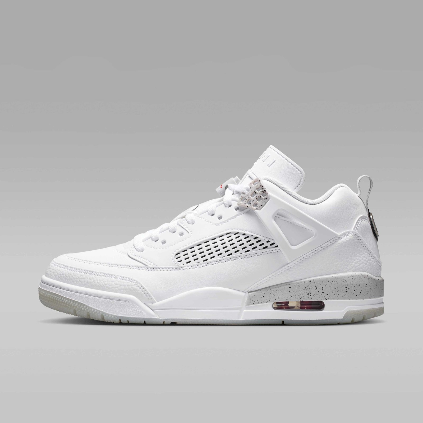 Jordan Spizike Low Men's Shoes - White/Grey Fog/Fire Red/Black