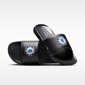 Chelsea F.C. Victori One Men's Nike Slides - Black/Multi-Colour/White