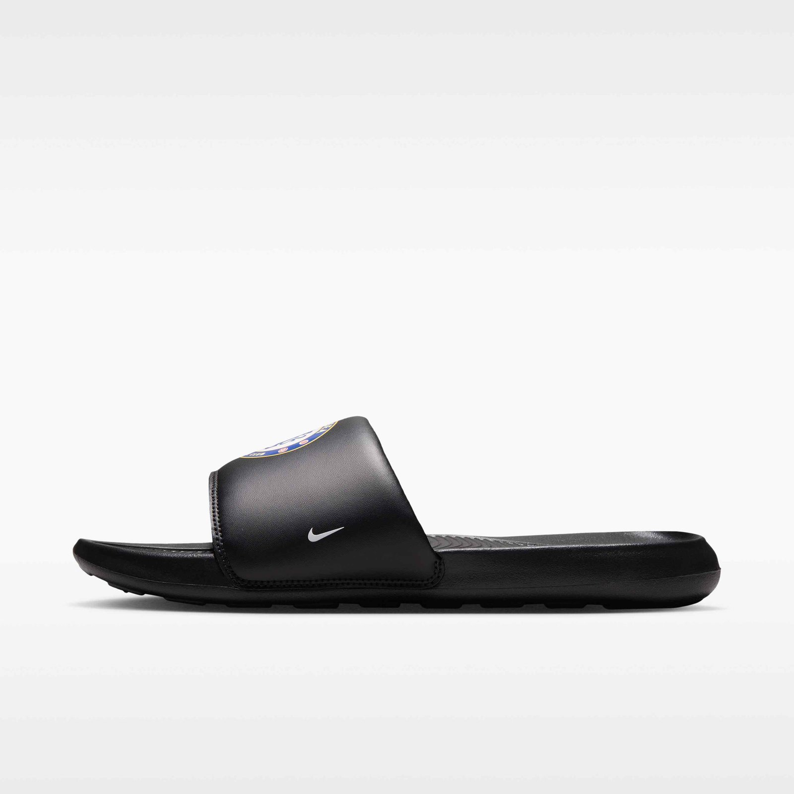Chelsea F.C. Victori One Men's Nike Slides - Black/Multi-Colour/White - Image 2
