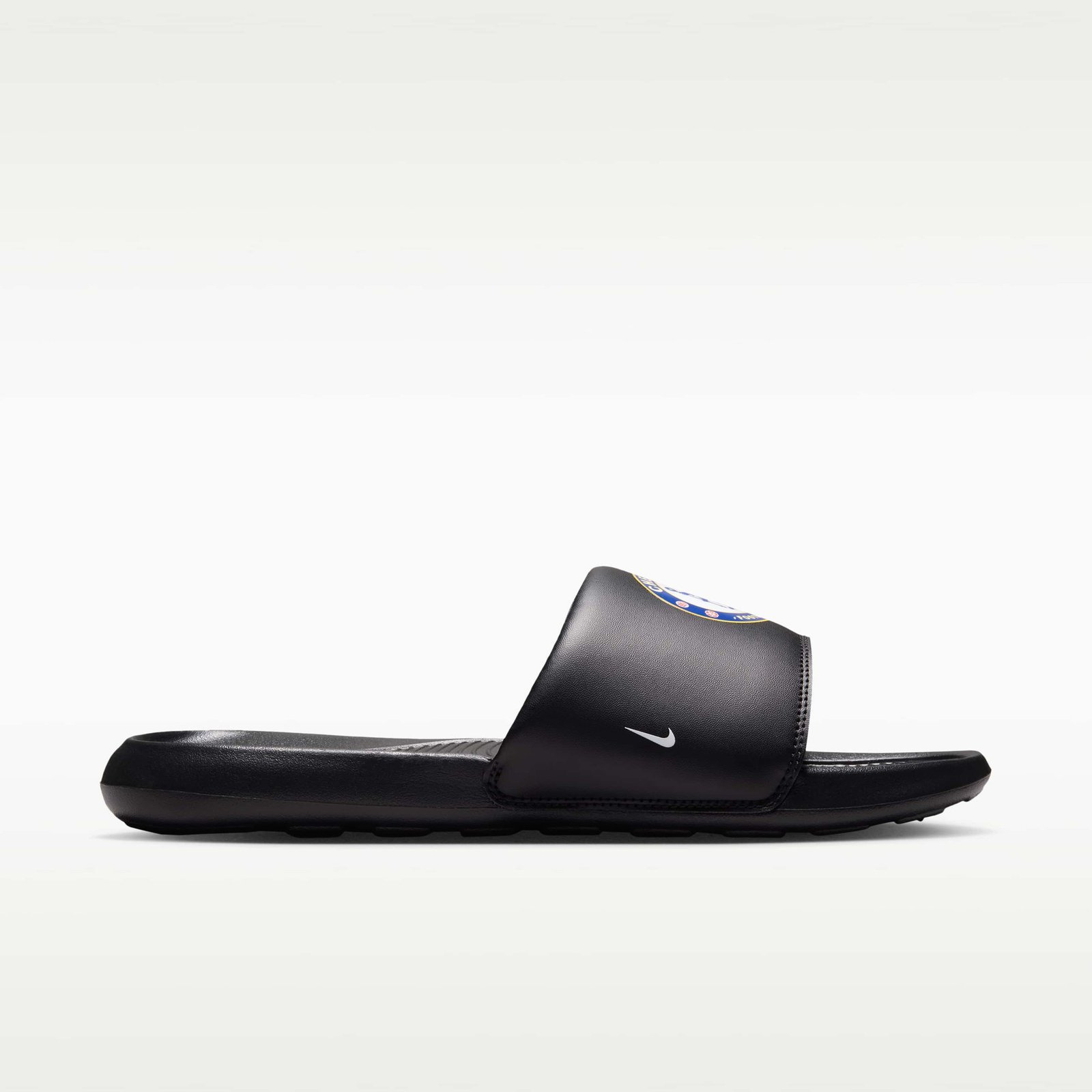 Chelsea F.C. Victori One Men's Nike Slides - Black/Multi-Colour/White - Image 4