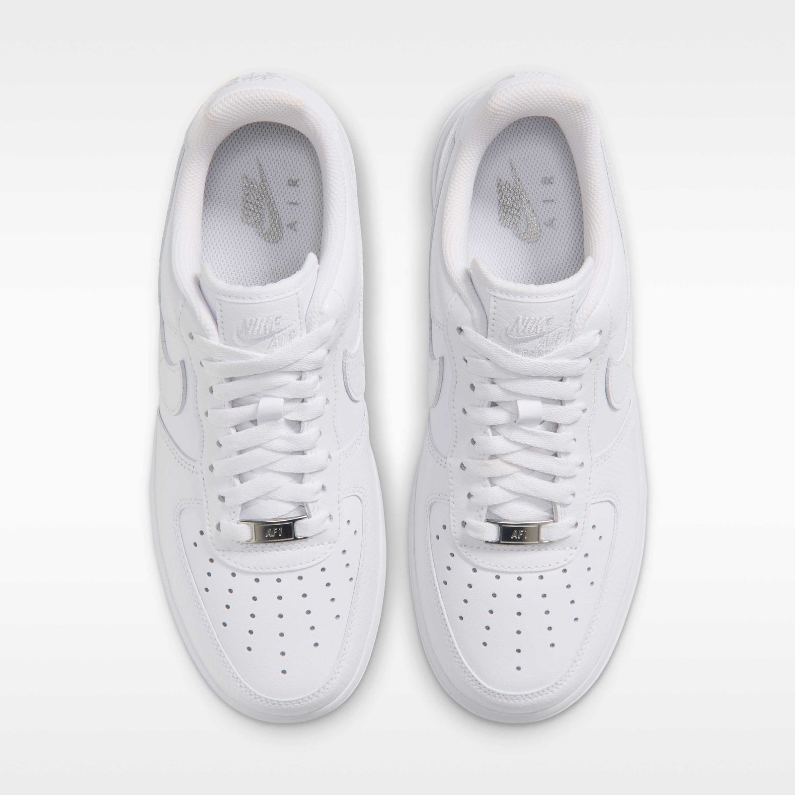 Nike Air Force 1 '07 Women's Shoes - White/Metallic Silver/White - Image 4
