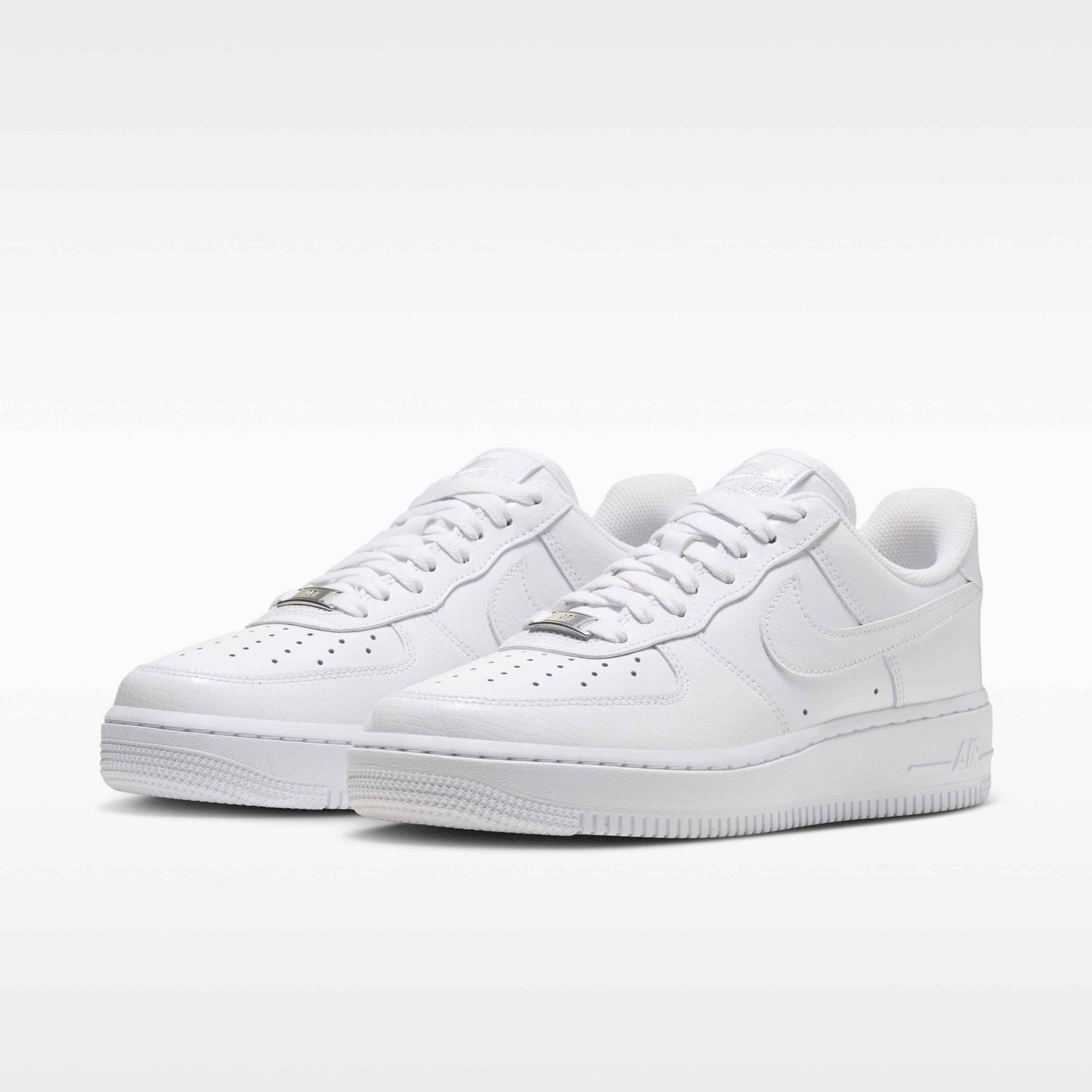 Nike Air Force 1 '07 Women's Shoes - White/Metallic Silver/White - Image 5